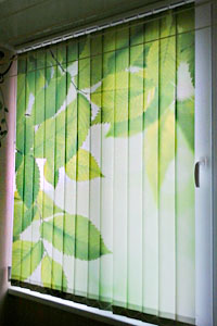 жалюзи вертикальные листья зеленые