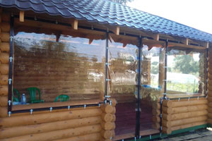 Мягкие окна в часном доме