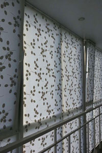 Рулонные шторы листья