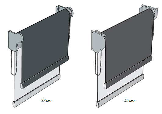 схема крепления шторы День Ночь